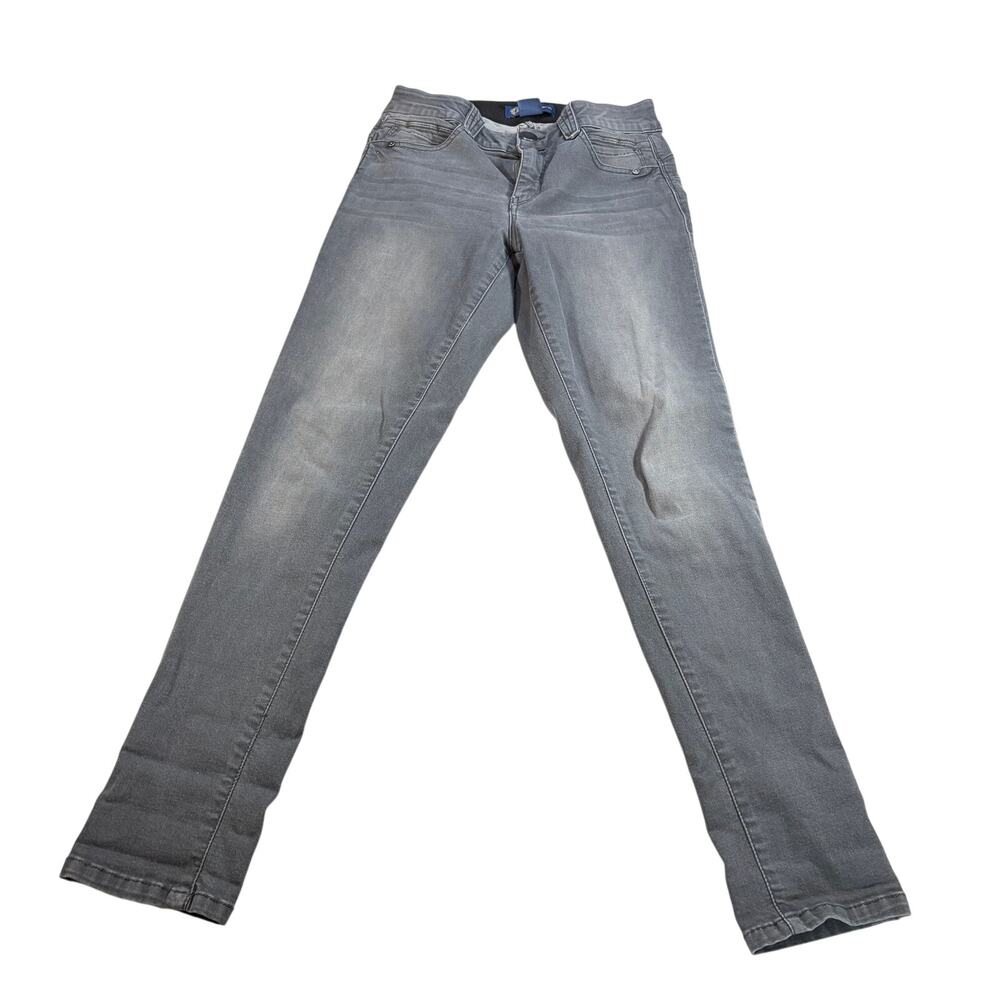 Democracy womens gray skinny jeans. Size 4. denim, "Ab" solution